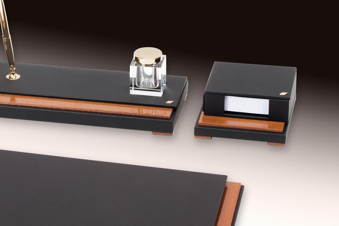 Leather Deskset / Luxury Leather Desk Set/ Genuine Leather Desk Set