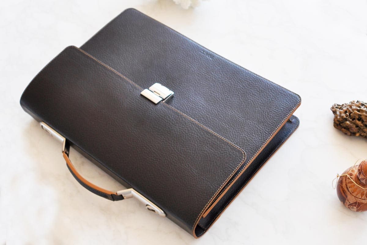 Leather Briefcase Men and Women, BROWN Leather Satchel, Lawyers Bag