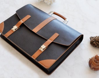 Brown Handmade-leather-briefcase-business-bag .Classic Satchel, Lawyers Bag 2621613