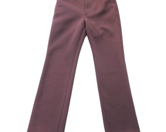 Issey Miyake - Archive neopreenachtige bruine broek