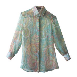 Dolce & Gabbana - Spring Summer 2000s Rare Archive Sheer Paisley
