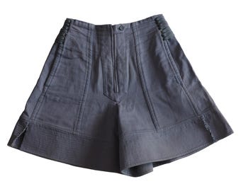 Issey Miyake - Unique archive piece from the 90s prototype lavender blue shorts with lacing details