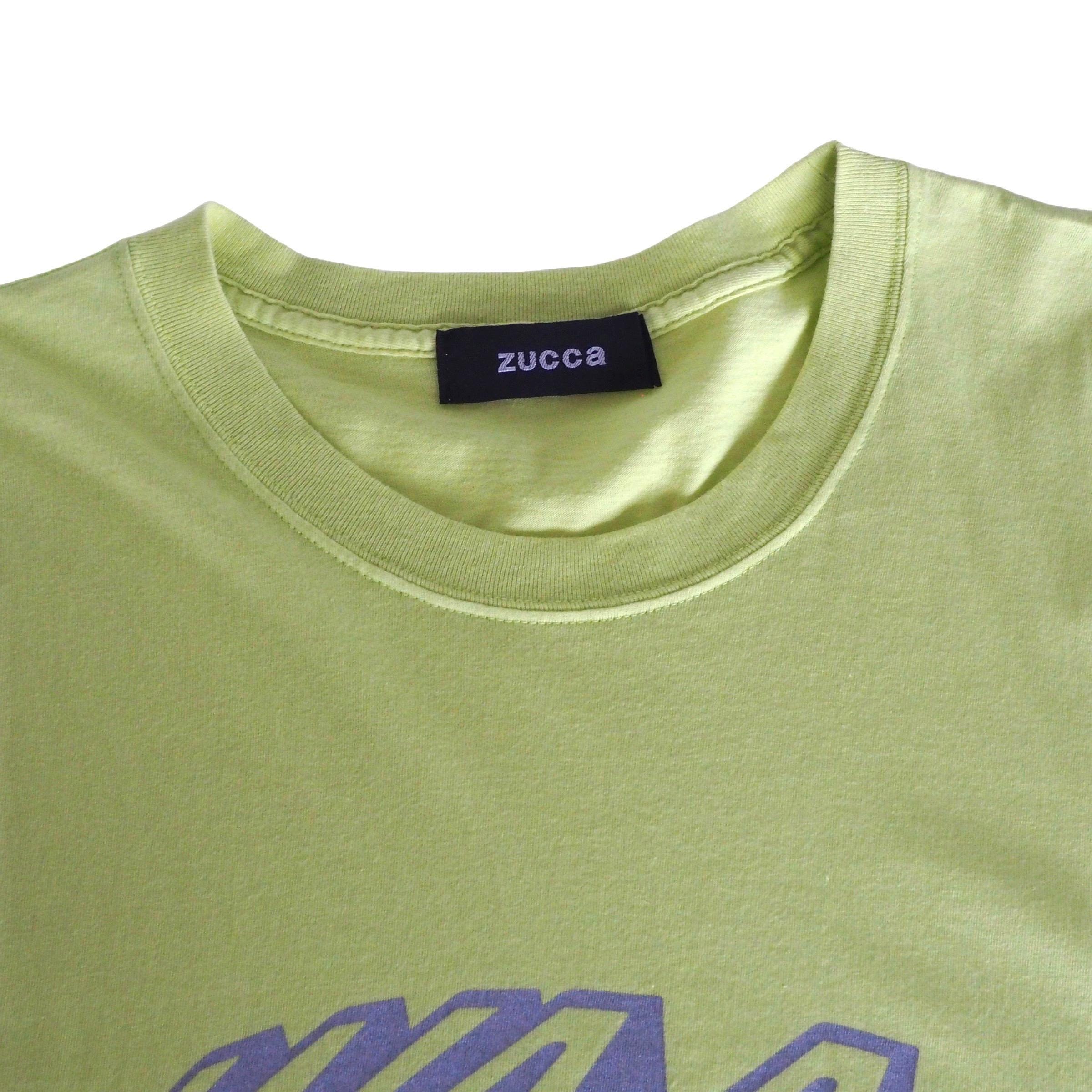 Zucca - Archive Printed Lime and Silver T-shirt - Etsy