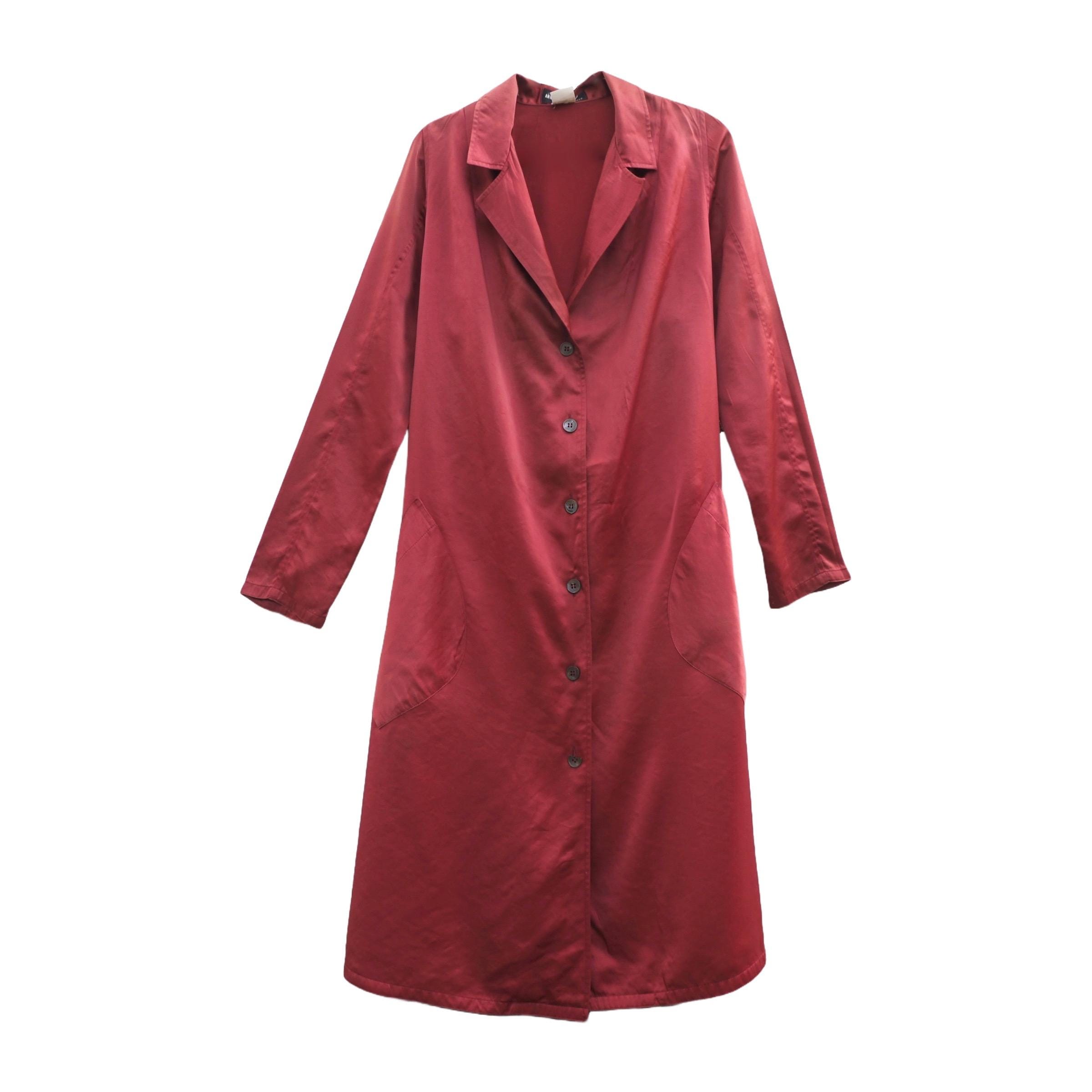 ANN DEMEULEMEESTER - Archive Pomegranate Red Long Light Jacket - Etsy