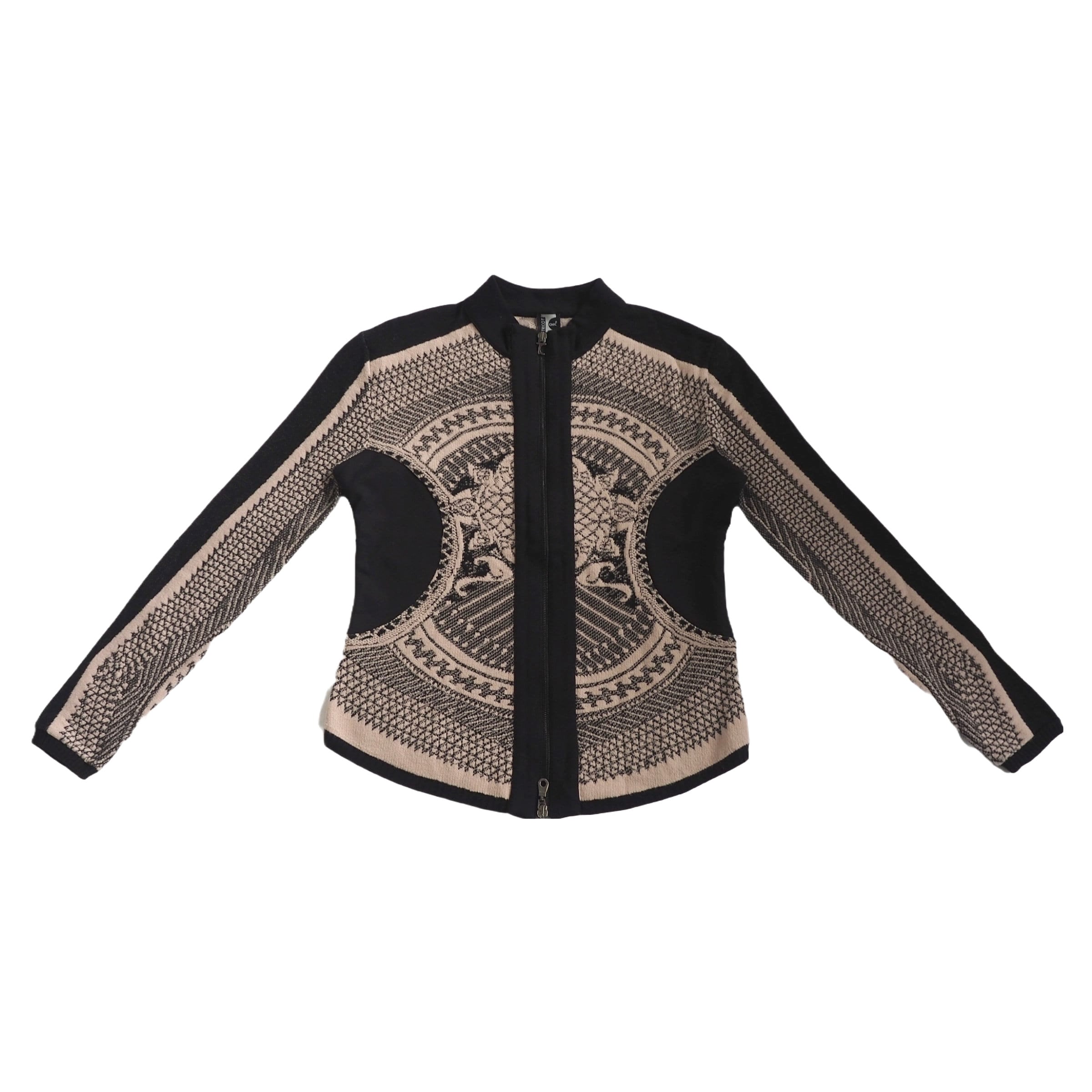 Veste Jean Paul Gaultier Vintage - Jean/tissu Motif Dragon - Taille M - Occasion TB état
