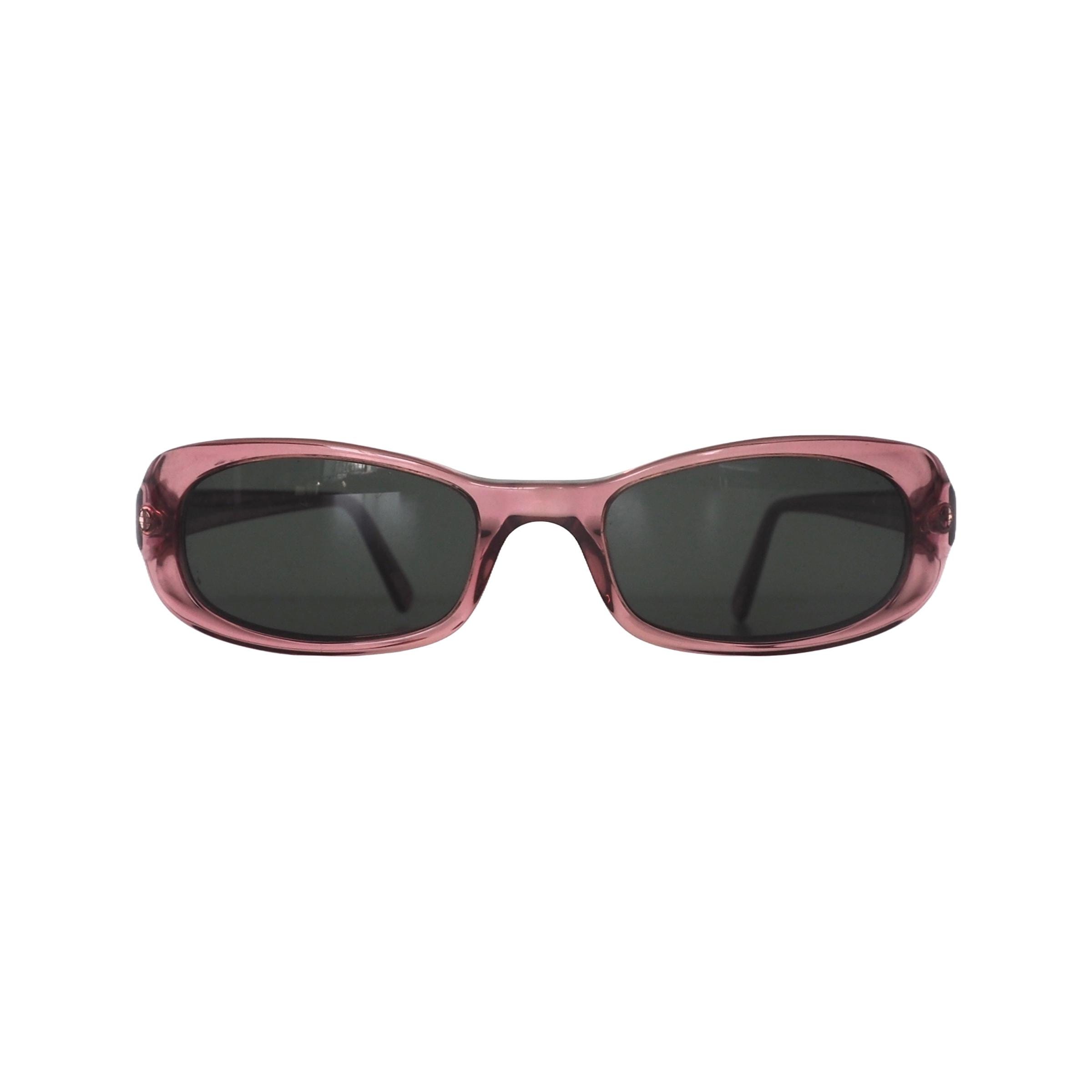 Emporio Armani - Clear Pink Frame Sunglasses - Etsy display picture 3