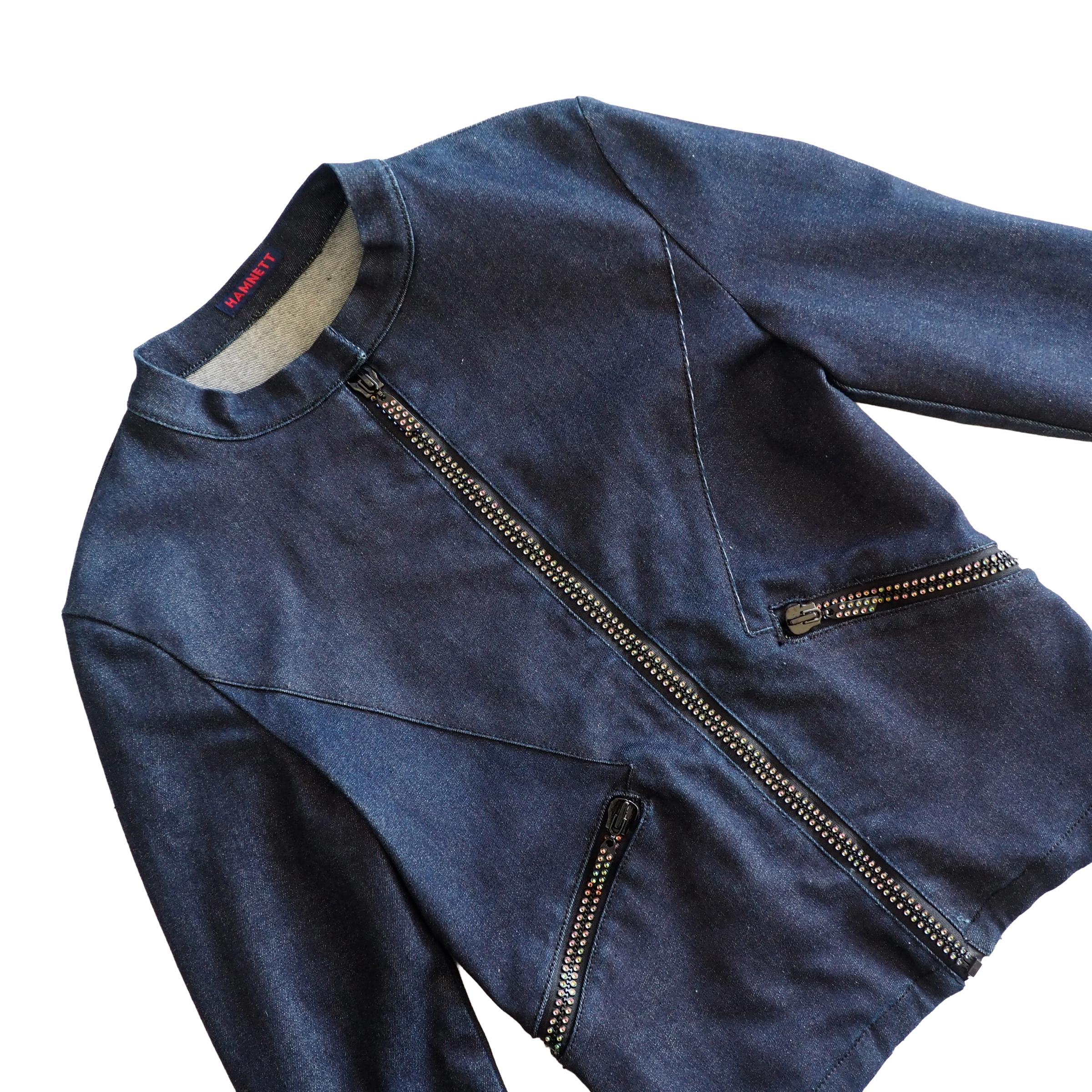 Katharine Hamnett - 2000s Archive Dark Denim Jacket With Large