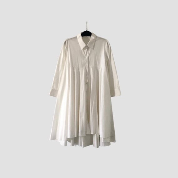 PAULE KA - Draped Collared Shirtdress - image 1