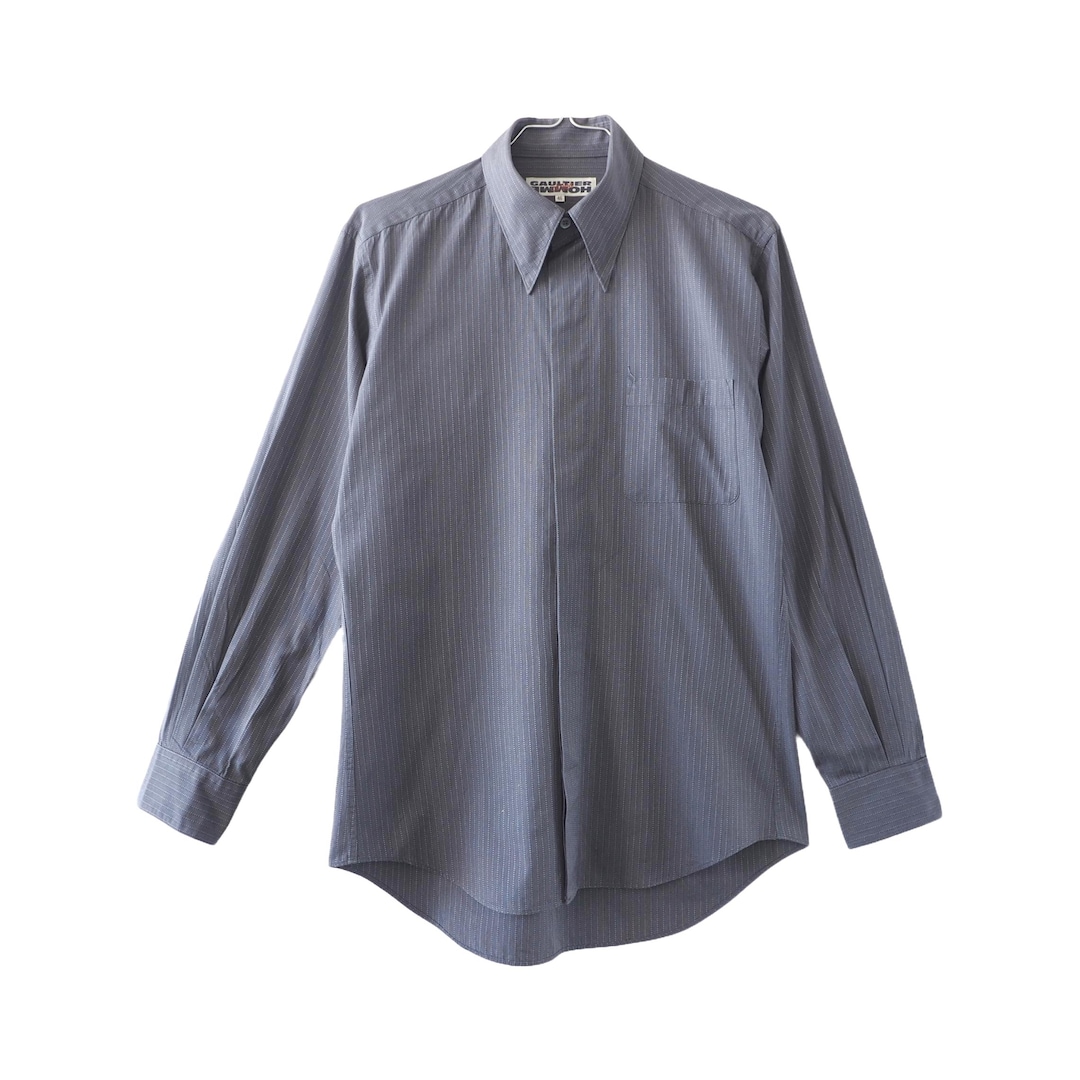 トップス jean paul gaultier HOMME objet archive Jean-paul Gaultier Homme Objet - Archive Carbon Striped Not so