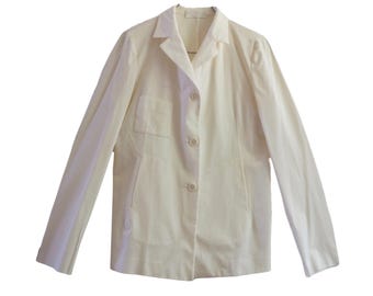 Kathleen Madden - elegante gebroken witte blazer