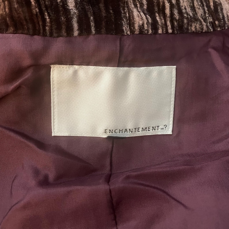 ENCHANTEMENT... ? - Veste en velours de soie froissée avec des détails complexes en taupe irisé image 7
