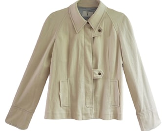 TOYPES - Vintage vanillecrème blazerjas met mooie sluitingsdetails en subtiele voering