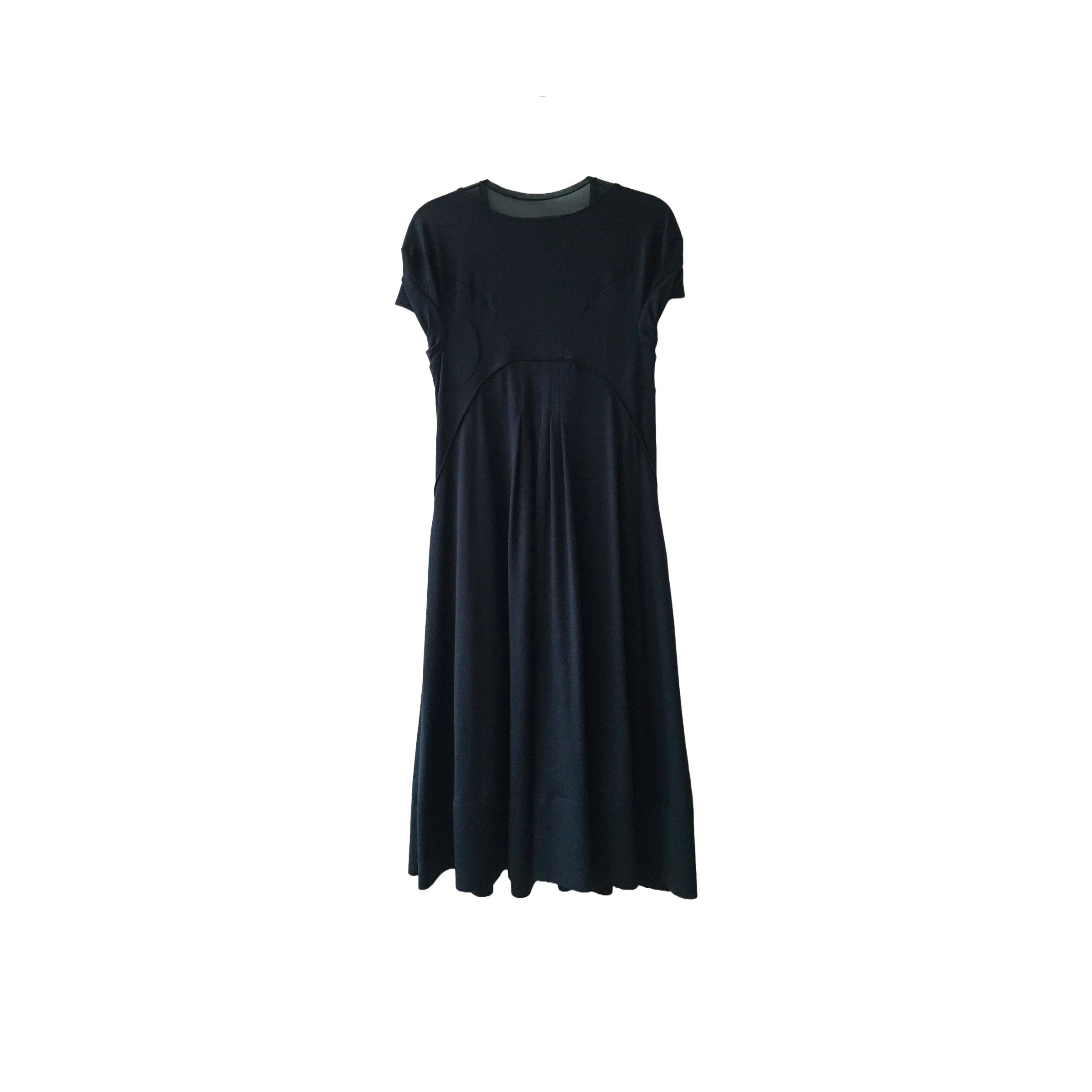 【MARITHE FRANCOIS GIRBAUD】W PUFF SLEEVE DRESS‐NAVY Marithe Francois Girbaud W PUFF SLEEVE DRESS navy
