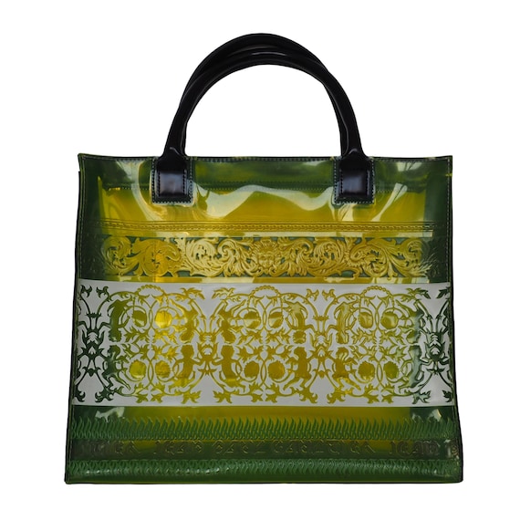 Jean-paul Gaultier - Rare Archive 2000s Clear Green Embossed Bag