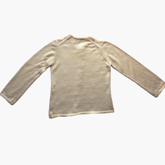 COMME DES GARÇONS Archive 1996 Light Beige Cardigan With Argyle 
