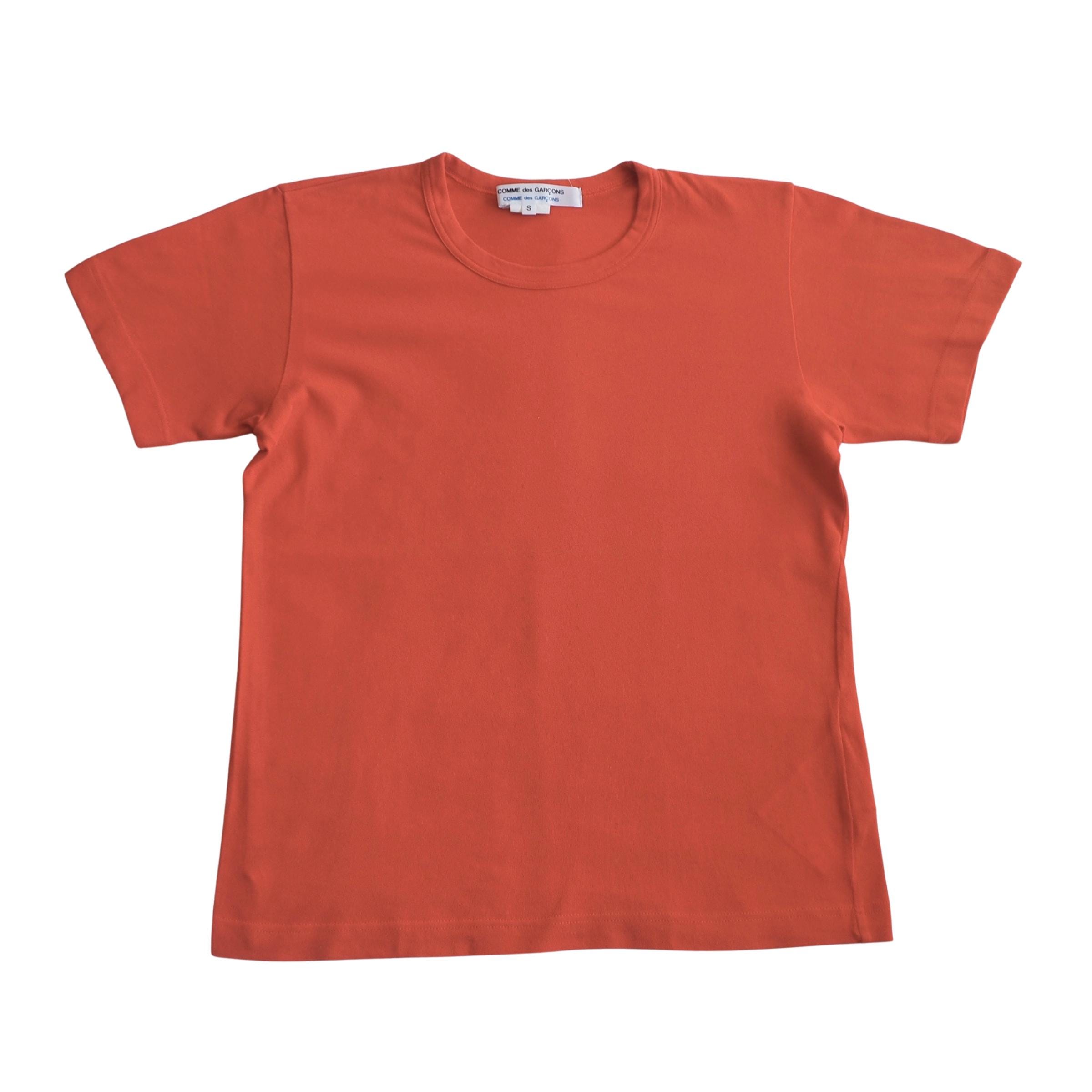 トップス Comme des Garcons HOMME T-shirt archive Comme Des Garçons - Archive Red Orange T-shirt - Etsy UK