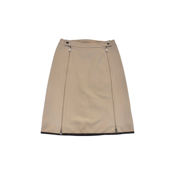 Beige skirt 90s hot sale