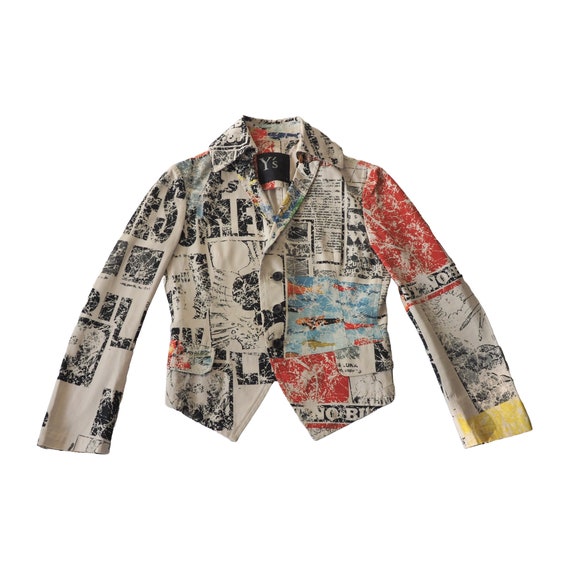 Buy YOHJI YAMAMOTO - Rare Archive Printed Manga Cyberpunk Blazer 