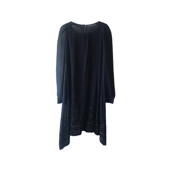 VANESSA BRUNO - Beautifully Delicate See Through Batik Silk Embroidered Dress