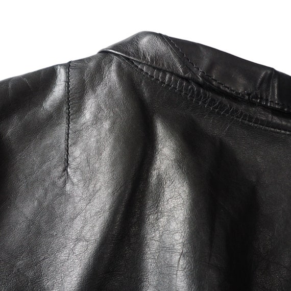 HELMUT LANG - Archive Black Asymmetrical Layered Leat… - Gem