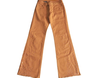 JEAN PAUL GAULTIER - Archive Tangerine Tousers with Translucent Beads
