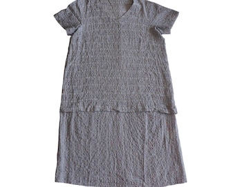 Issey Miyake - Archive microgeplooide gingham-jurk