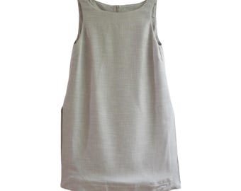 LIVIANA CONTI - Lichtgrijze mini-jurk