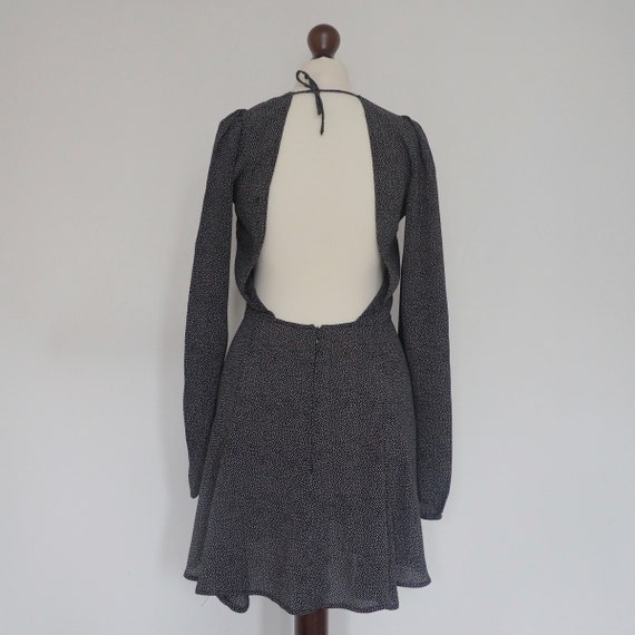 Reformation ドットワンピース ❤️Reformation 新作新品 黒 ドットワンピース オシャレ