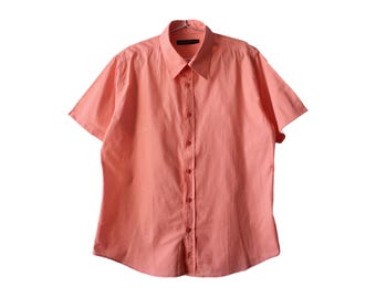 TEDDY SMITH - Uniseks casual koraalshirt met korte mouwen