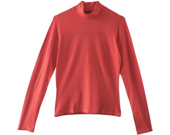 MARITHE + FRANÇOIS GIRBAUD - Rode coltrui met zilveren details