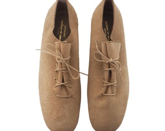 Comme des Garçons - Archive beige suede derbies