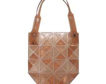 BaoBao Issey Miyake - doorschijnend oranje 'Dazzle'-handtas