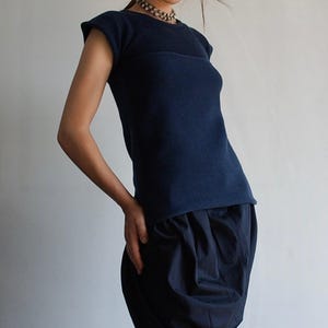 Martin Margiela - Archive Navy Knitted Top