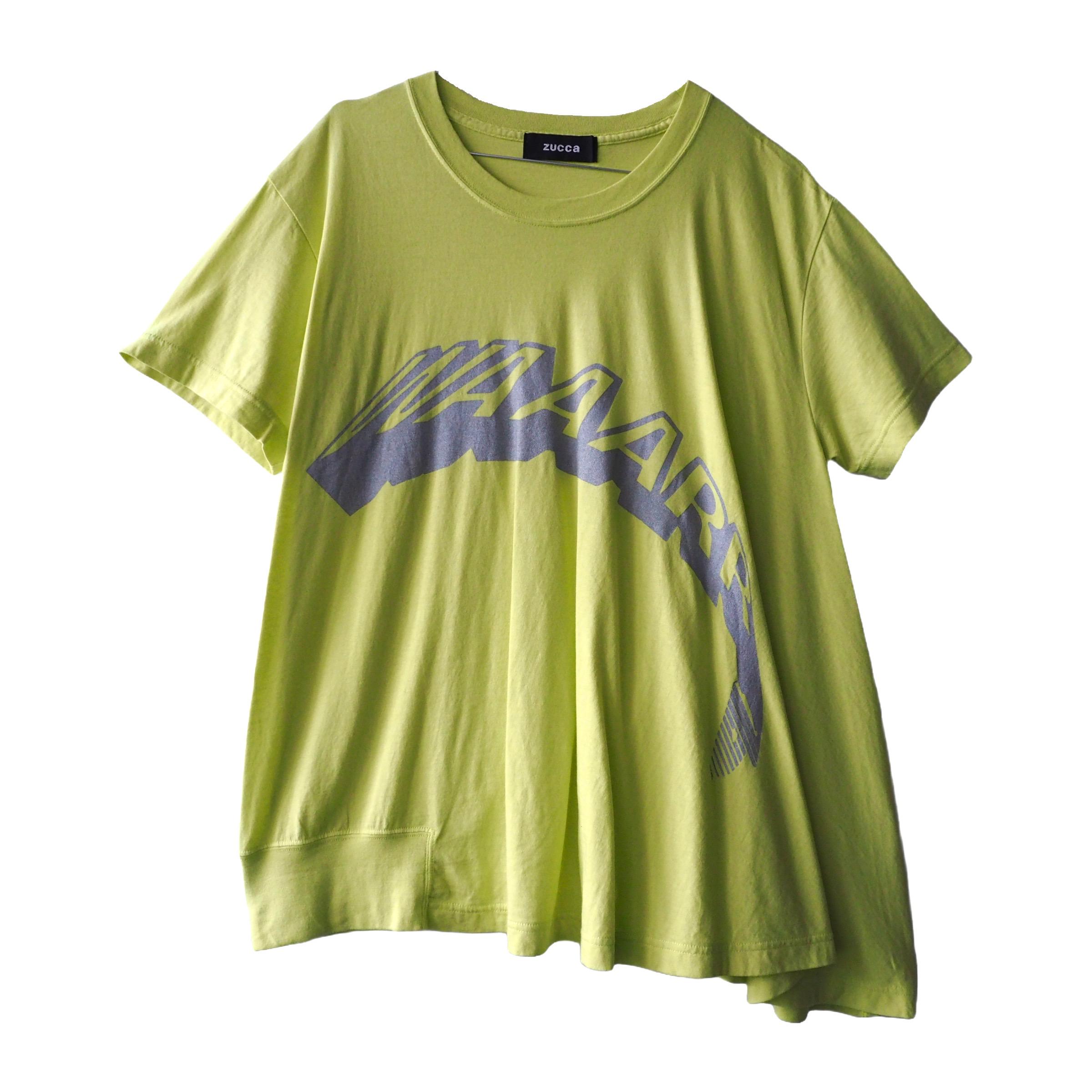 Zucca - Archive Printed Lime and Silver T-shirt - Etsy