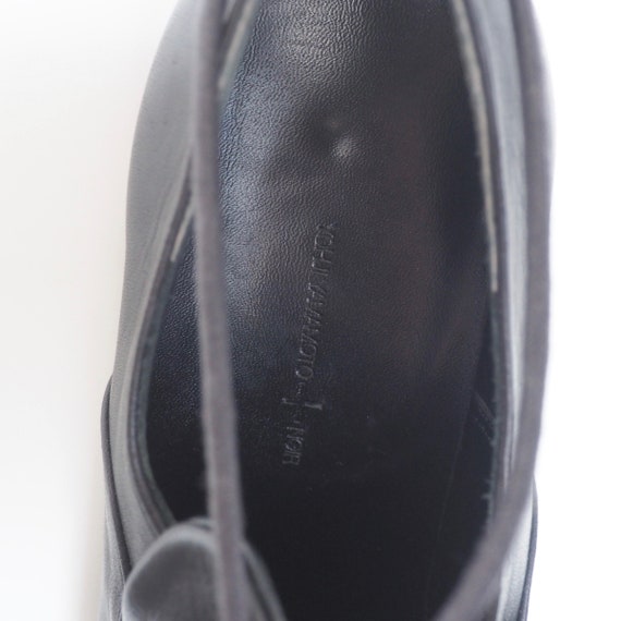 YOHJI YAMAMOTO + NOIR - Black Leather Loafers wit… - image 7