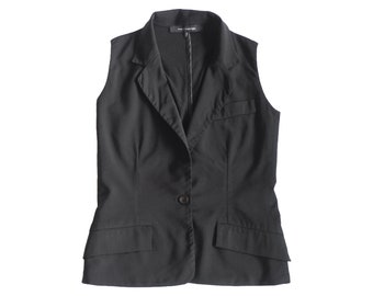 MARCEL MARONGIU - Chaleco clásico negro Archive