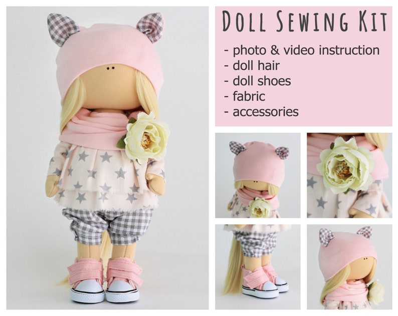 handmade rag doll kit