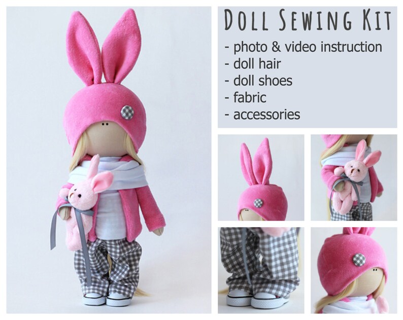 handmade rag doll kit