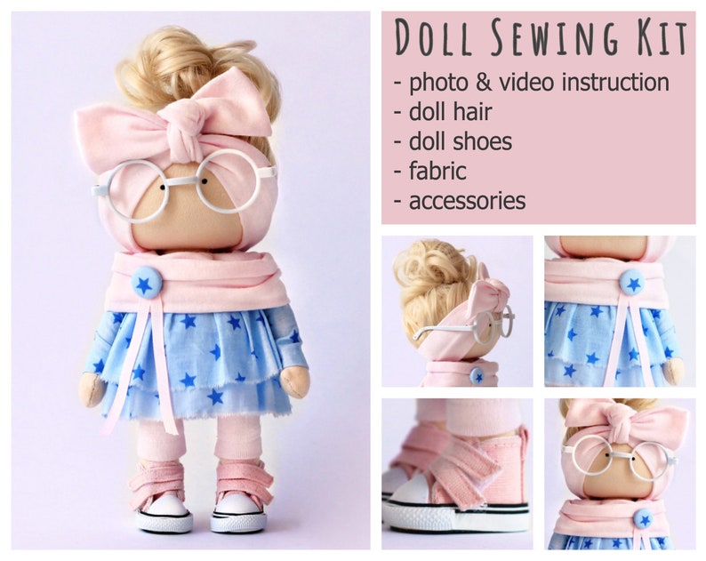 Soft Tilda Cloth Dolls Kit / Sewing Cloth Baby Doll Patterns / Etsy