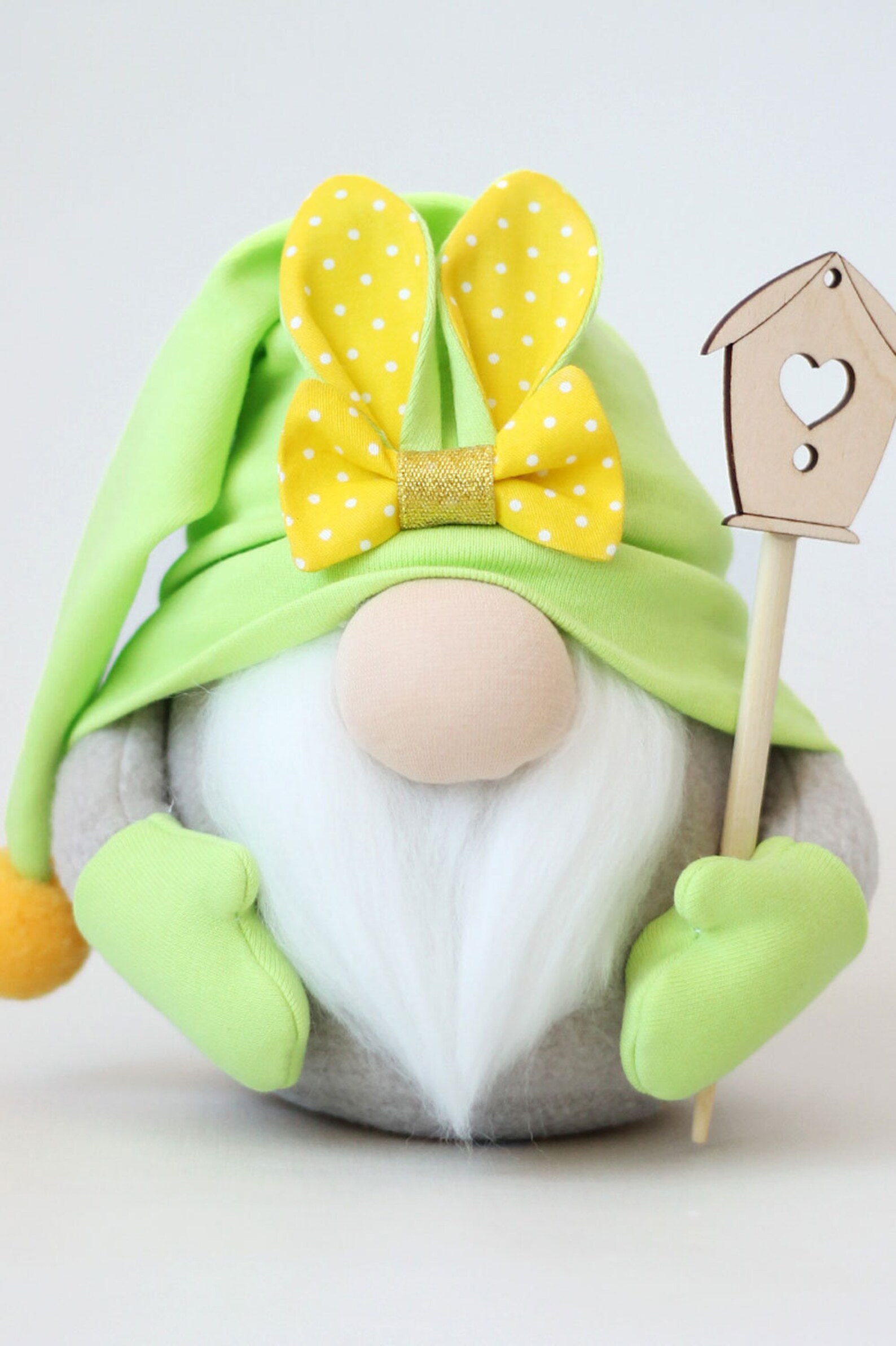 Spring Green Gnome Decoration / Plush Cloth Doll Gnome Etsy