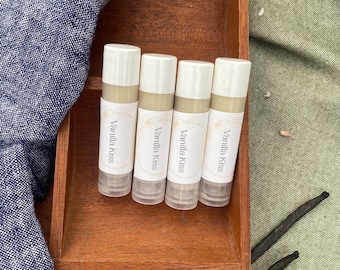 Vanilla Kiss Lip Balm – Real Vanilla Bean Infused Botanical Butter