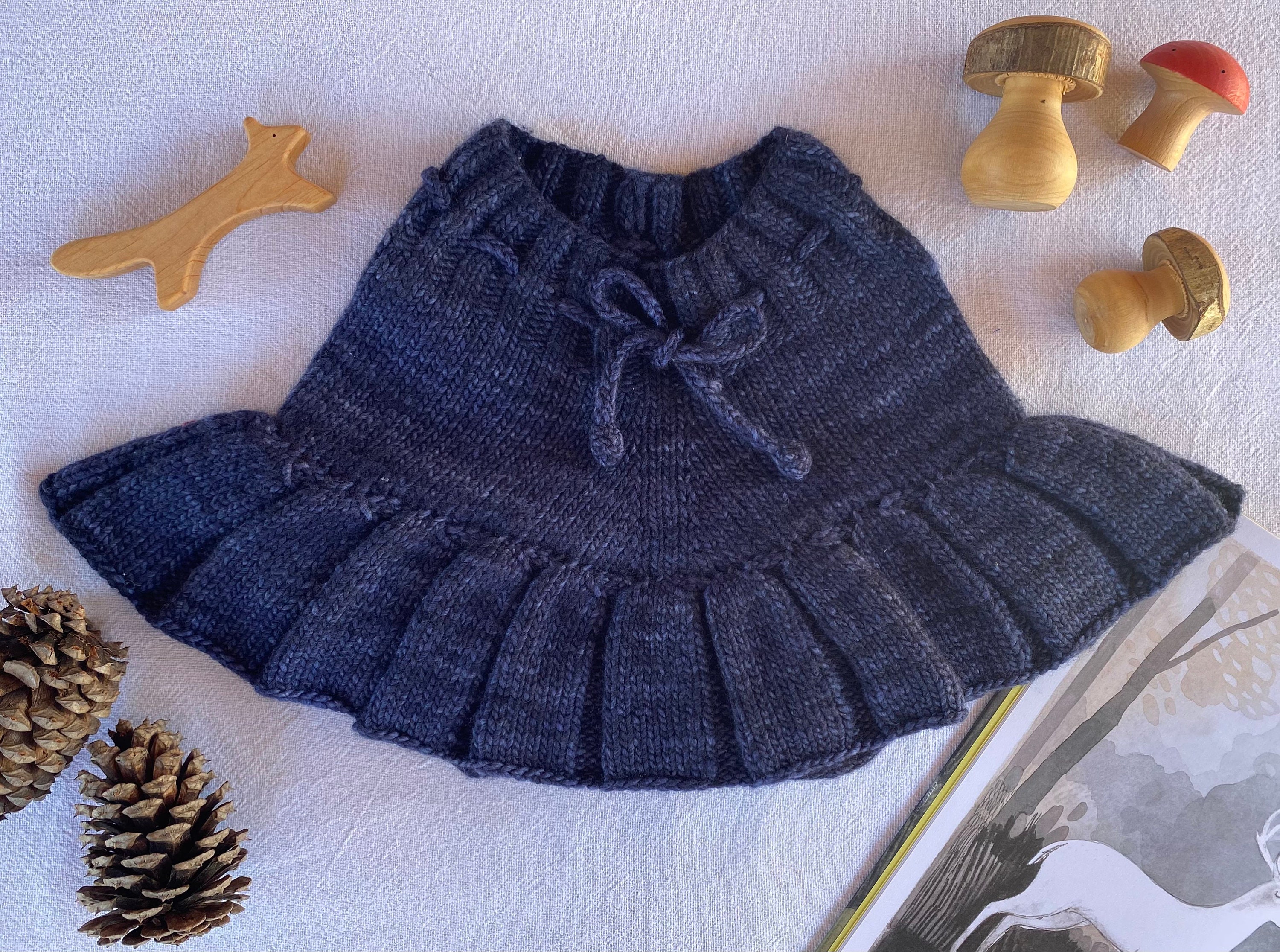 Merino Wool Hand Knit Skating Pond Skirt - Etsy