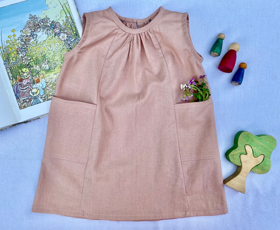 Artist Smock Dress Etsy