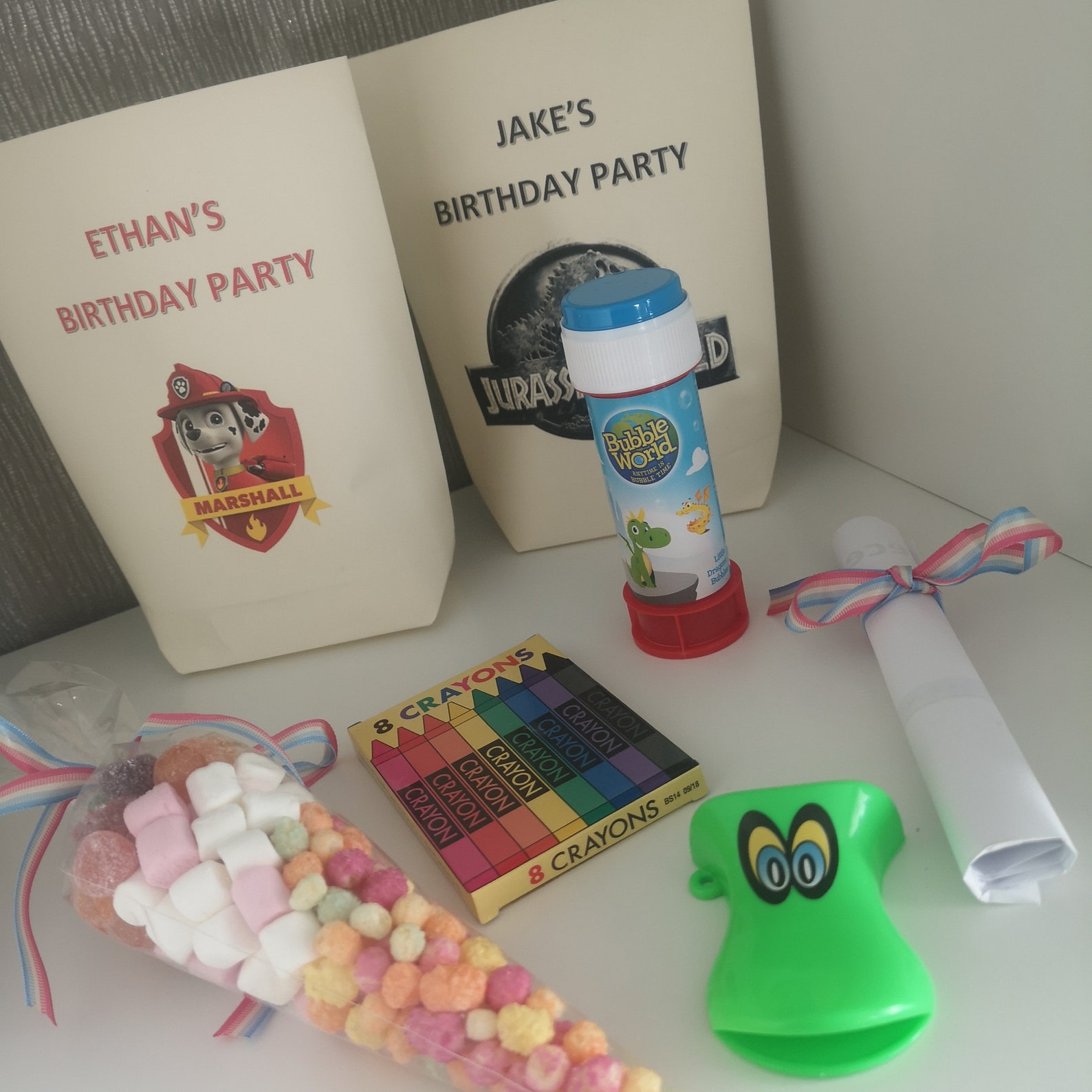 Personalised party bags Etsy