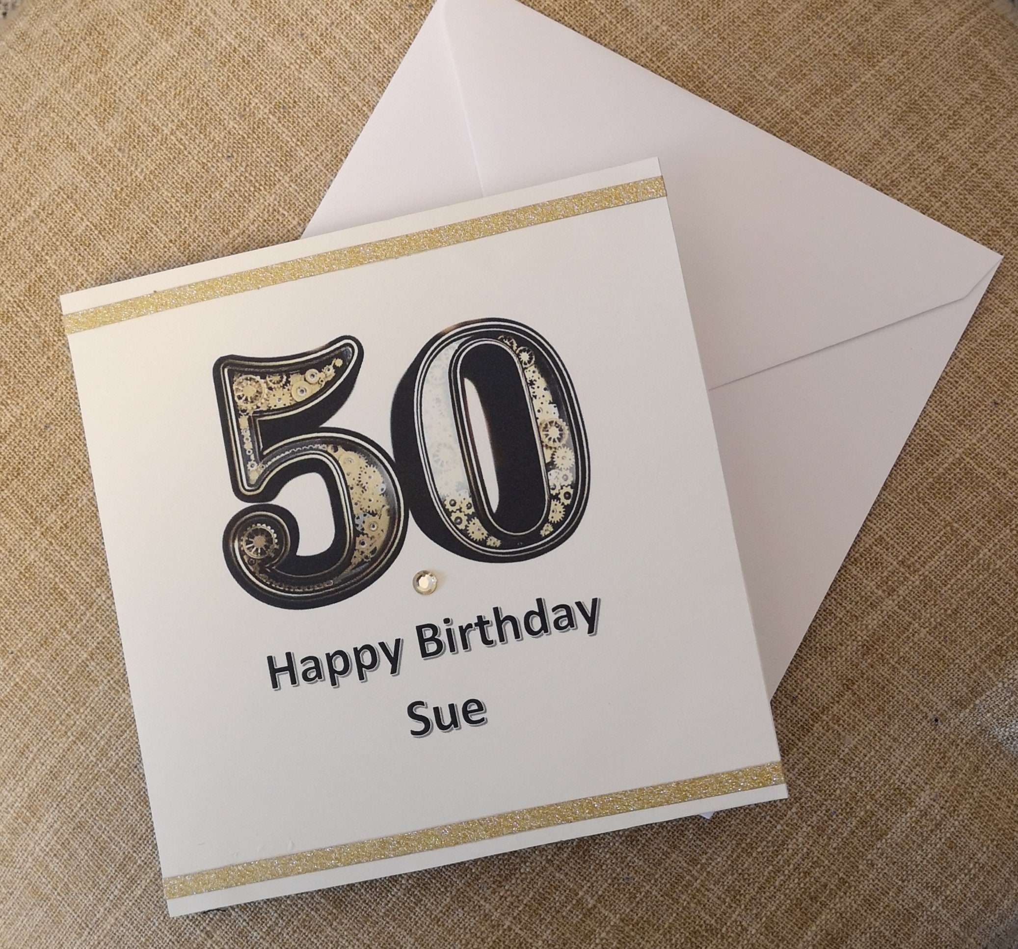 Personalised 50th birthday card  Etsy