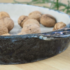 Handmade Ceramic Baking Dish – Rustic Pottery Bakeware – Oven Safe Stoneware Casserole