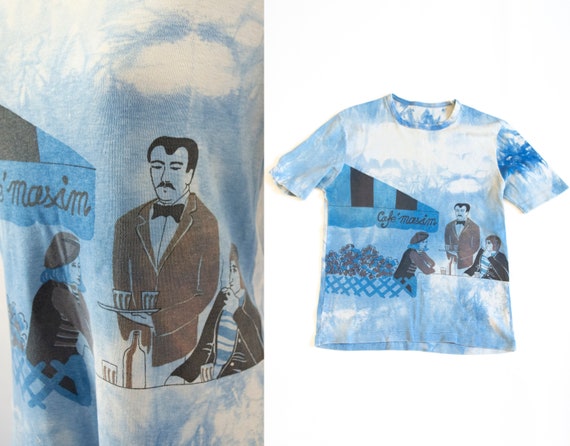 Vintage 70s Cafe Maxim Tshirt Mod