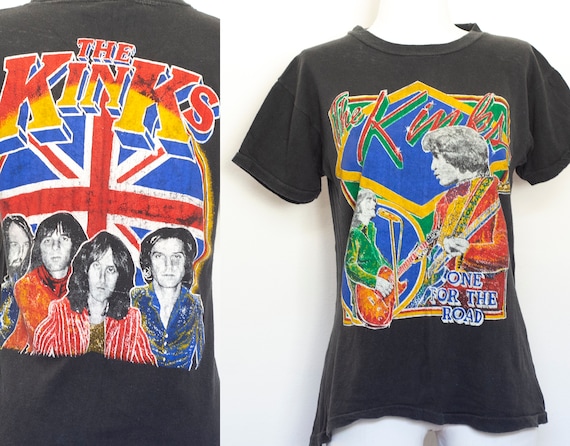 The Kinks Band t-shirt 80s vintage rare tee shirt