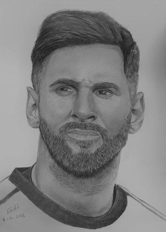 A4 Messi Opstellen Etsy