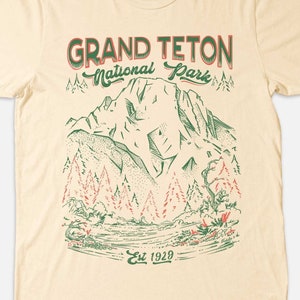 Grand Teton Nationalpark Wyoming Geschenk T-Shirt - 100% Made in USA